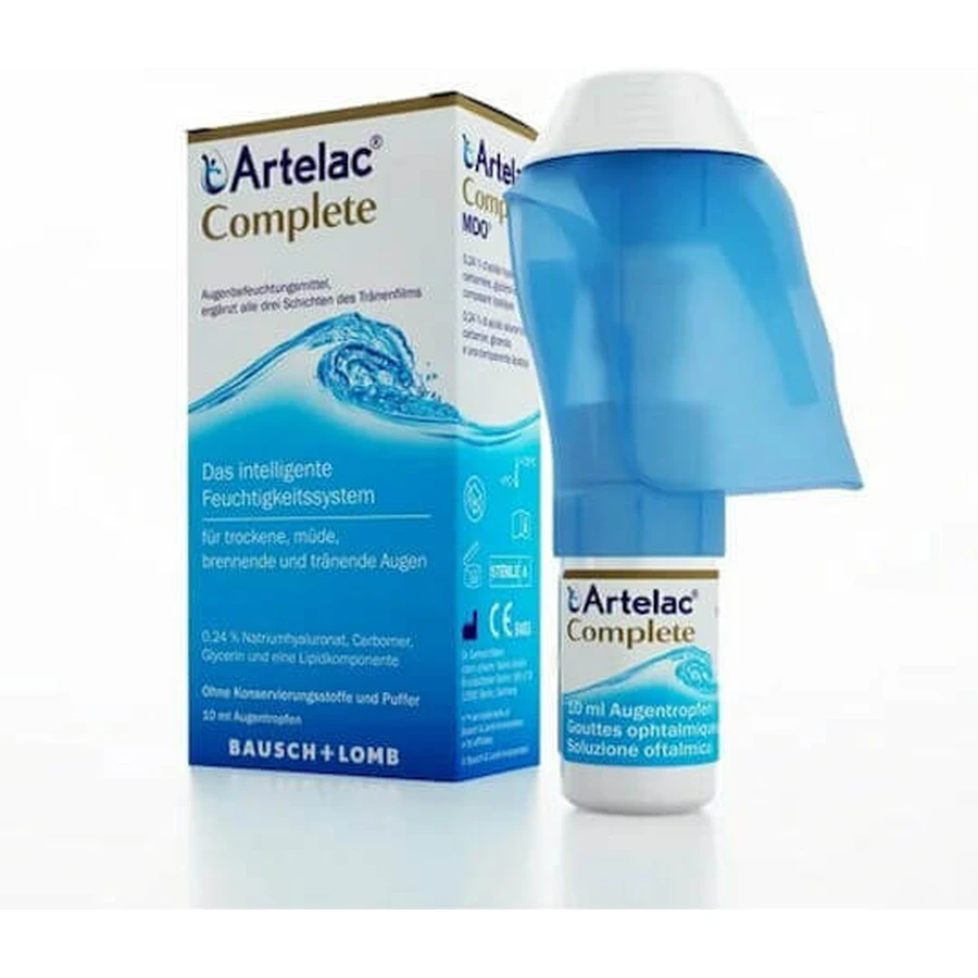 Bausch & Lomb Artelac Complete Eye Drops for Dry Eyes 10ml