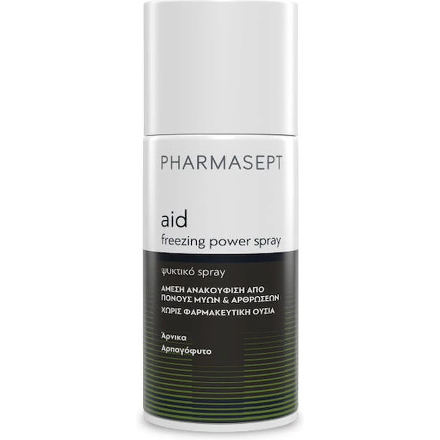 Pharmasept aid Cryothérapie Cryothérapie Freezing Power Spray Spray de cryothérapie pour les douleurs musculaires et articulaires & Griffe du diable 150ml
