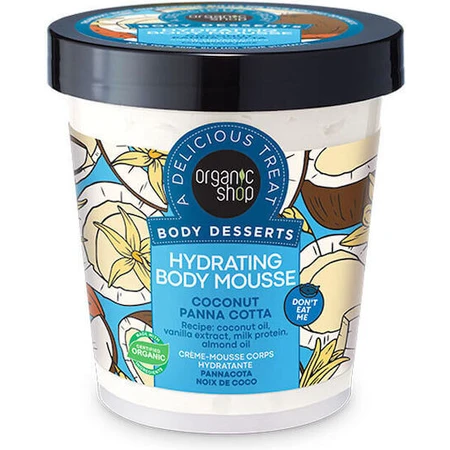 Organic Shop Coconut Panna Cotta Moisturizing body mousse for all skin types 450ml