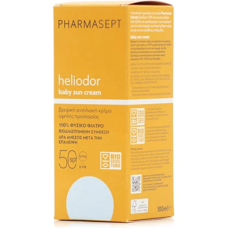 Pharmasept Heliodor Heliodor Waterproof Baby Zonnecrème Gezicht & Lichaam Emulsie SPF50 100ml 100ml 518949