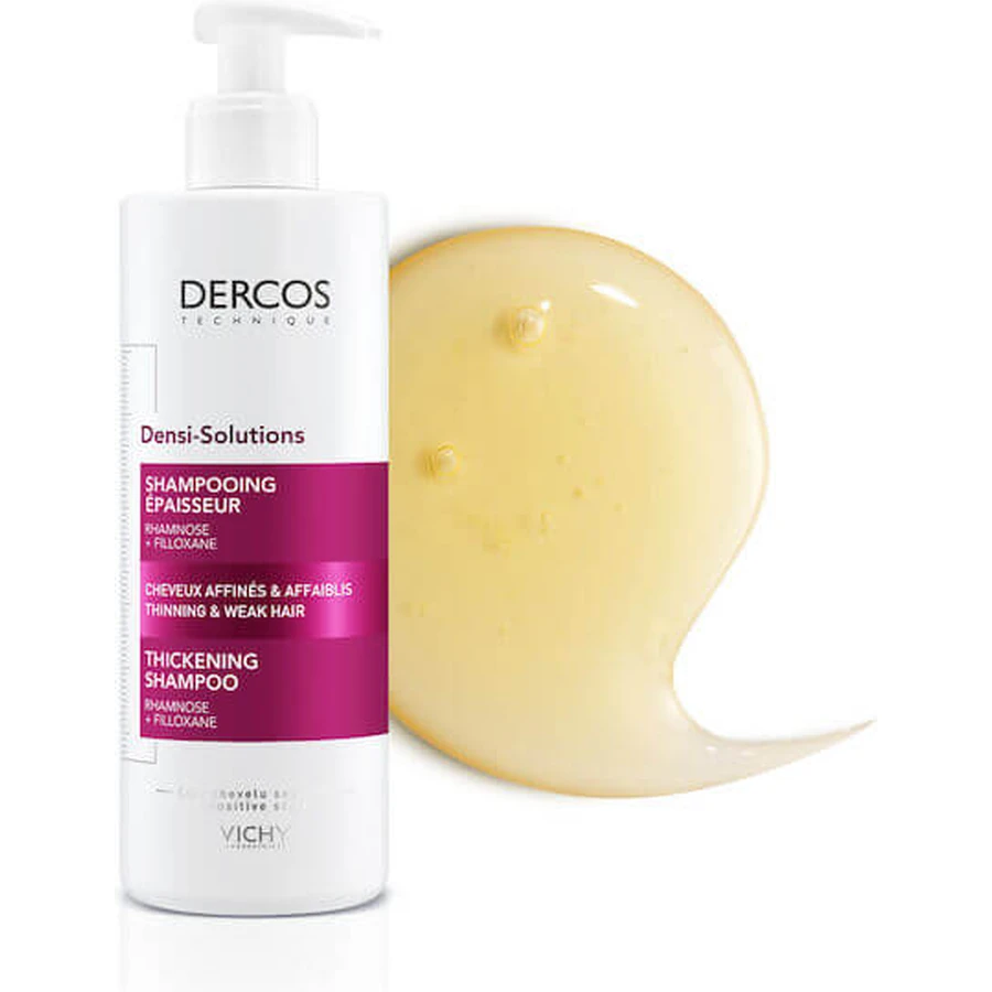 Vichy Dercos Densi-Solutions Szampon przeciw wypadaniu włosów do wrażliwej skóry głowy dla wszystkich rodzajów włosów 400ml: ceny i cechy