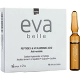 InterMed Eva Belle Peptide en Hyaluronzuur Hydraterend en Anti-Ageing Gezichtsserum met Peptiden en Hyaluronzuur voor Ontgiften en Tonifiëren 5x2ml