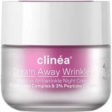 Clinea Dream Away Wrinkles Anti-Ageing Night Face Cream with Panthenol and Peptides 50ml