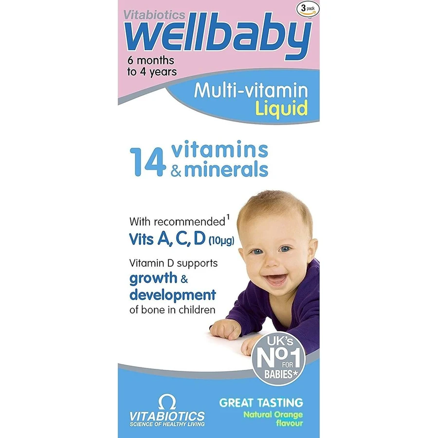 WellKid Baby et Infant 14 sirop de vitamines et minéraux, 150 ml, Vitabiotics