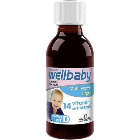 WellKid Baby et Infant 14 sirop de vitamines et minéraux, 150 ml, Vitabiotics
