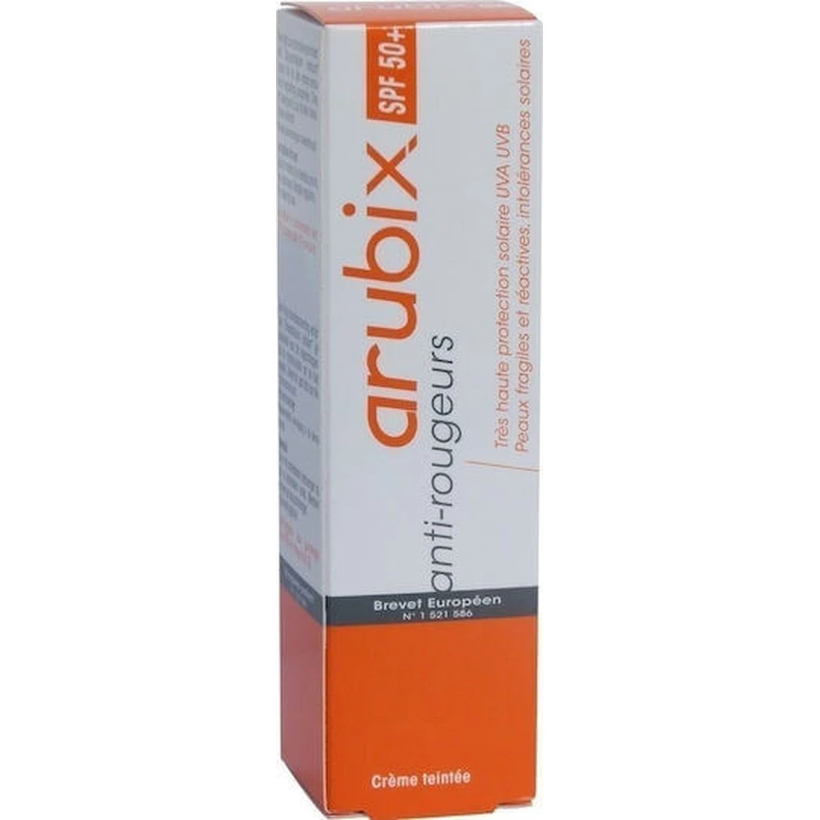Arubix Teintee Krem przeciwsłoneczny do twarzy SPF50 z pigmentem 40ml: ceny i cechy