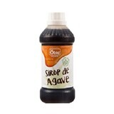 Rauwe donkere eco agavesiroop, 500 ml, Obio
