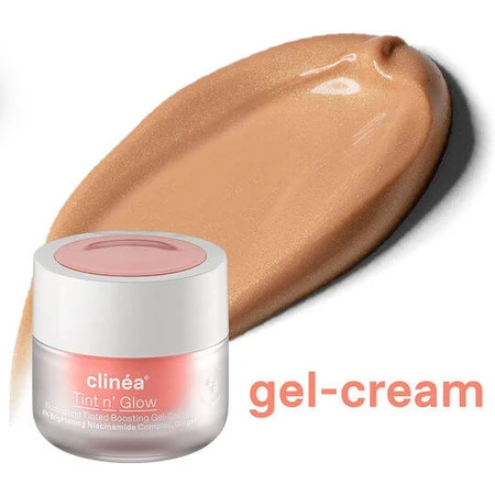 Clinea Tint n' Glow Light Tint n' Glow Light Gel de jour coloré anti-âge et éclaircissant avec Niacinamide et Prébiotiques 50ml