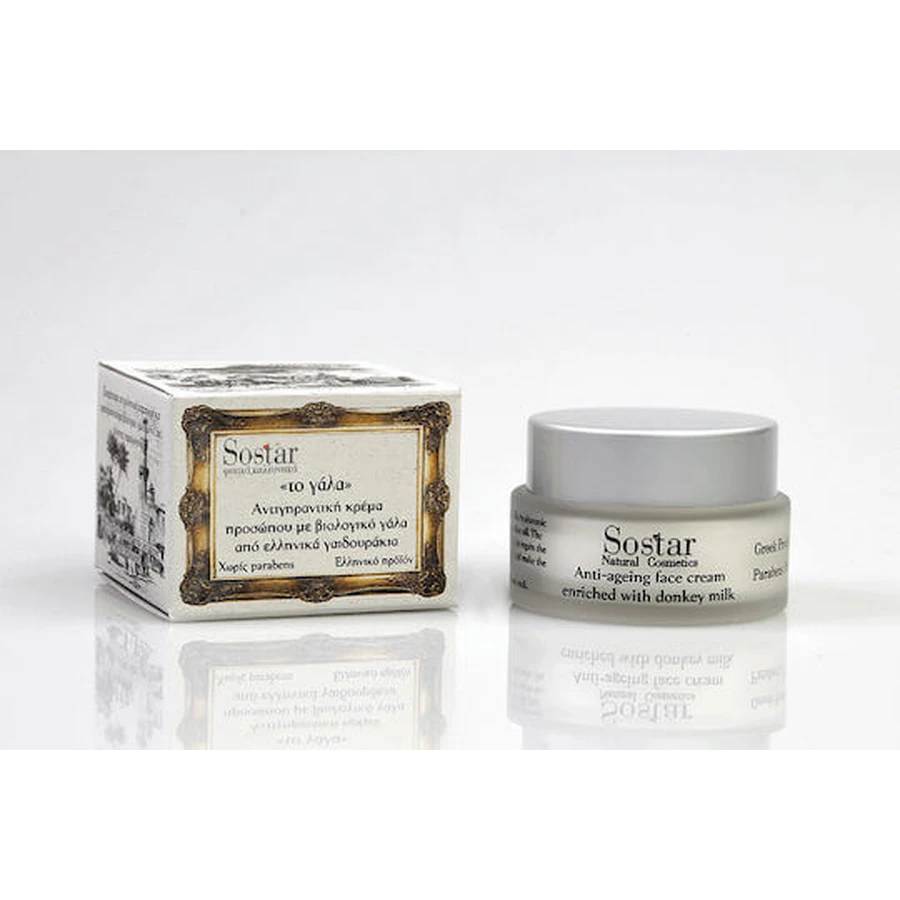Sostar Latte Crema Viso Antirughe con SPF50 Collagene e Latticello 50ml