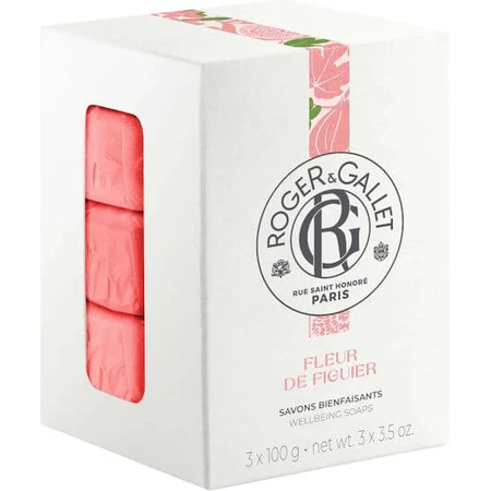 Roger & Gallet Fleur De Figuier Hand & Body Soap Bar 3x100gr