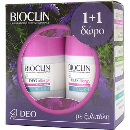 Bioclin Deo Alergia Sin Alcohol Desodorante Roll-On 2x25ml