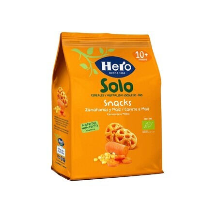 Bio-Snack mit Karotten und Mais, 40 gr, Hero Solo