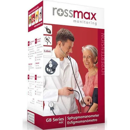 Rossmax GB102 Analog Upper Arm Blood Pressure Monitor with Stethoscope