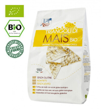 Snack triunghiular din porumb fara gluten Eco, 100 g, La Finestra Sul Cielo