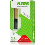 Vican Sigarettenhouder Goud + 12 Filters + Gouden Rookstopzakje 12st
