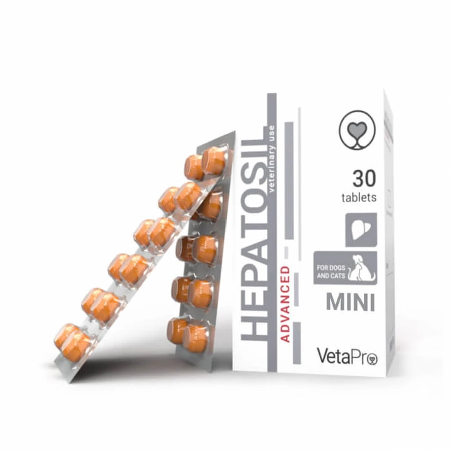 VETAPRO hepatosil advanced mini 30tab/cut wsparcie wątroby dla psów i kotów: ceny i cechy