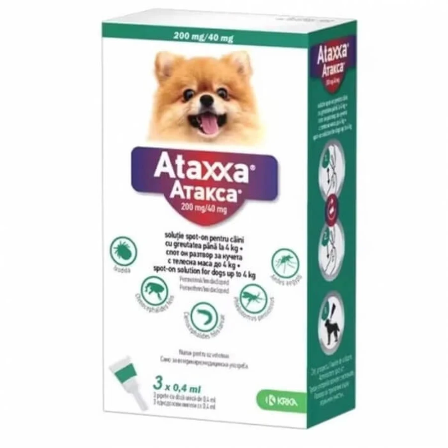 Ataxxa Hond 40 (<4 kg), 1 pipet