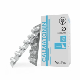 VETAPRO calmatonin 20caps/cut relieves anxiety in dogs