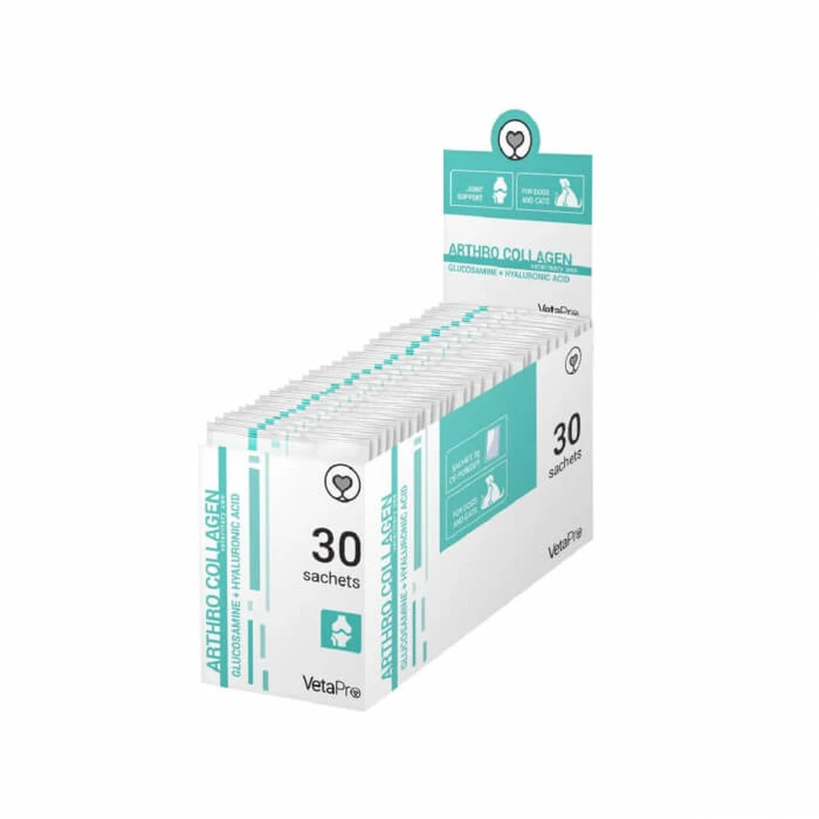 VETAPRO artro collagene 30x3G/taglia articolazioni e cartilagine supporto per cani e gatti