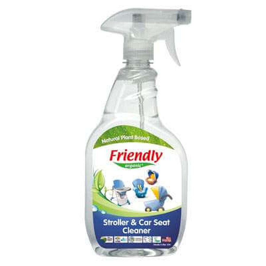 Biologische spray voor het schoonmaken van buggy's, kinderwagens en autostoeltjes, 650 ml, Friendly Organic