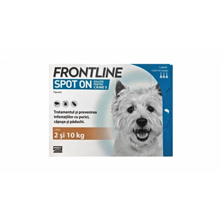 Frontline Spot On Caine S (2-10 kg) - 1 Pipette Antiparasitaire (fipronil)