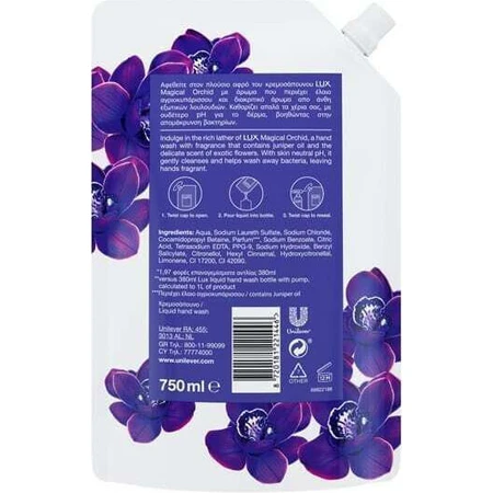 Lux Magische Orchidee Navulling Zeepcrème 750ml