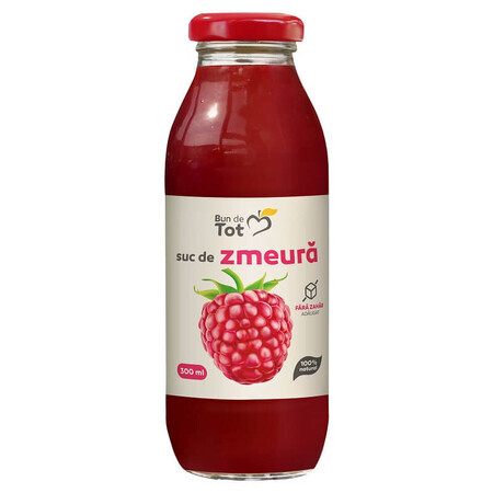 Jus de framboise sans sucre Bun de Tot, 300 ml, Dacia Plant