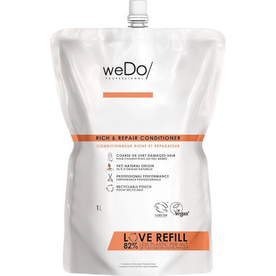 Wedo Rich and Repair Odbudowująco-Odżywcza Odżywka do Wszystkich Rodzajów Włosów 1000ml: ceny i cechy