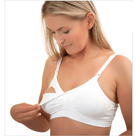 Soutien-gorge d'allaitement blanc, bonnet C 80-85, Babyono