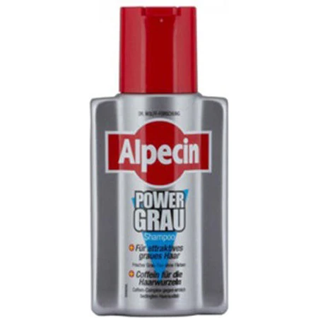Alpecin Powergrey Anti-Haarausfall - Haarshampoo für reifes Haar gegen Haarausfall für gefärbtes Haar 200ml