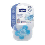 Physio Comfort anatomically shaped silicone soother 6-12 months, Blue, 74913-7, Chicco