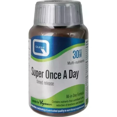 Quest Super Once A Day Timed Multivitamin für Energie und Immunsystem 30 Tabletten