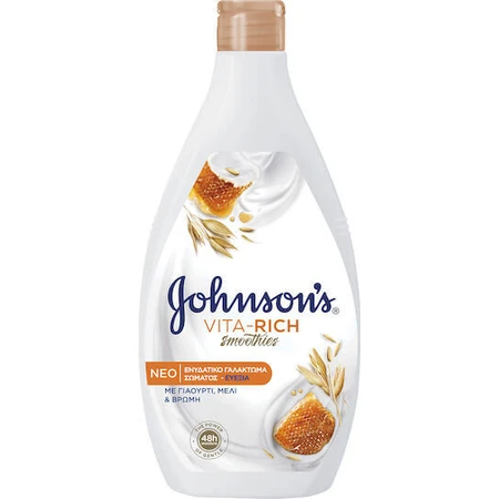 Johnson & Johnson Smoothies Jogurt, Miód i Owies Nawilżający balsam do ciała dla wszystkich rodzajów skóry 400ml: ceny i cechy