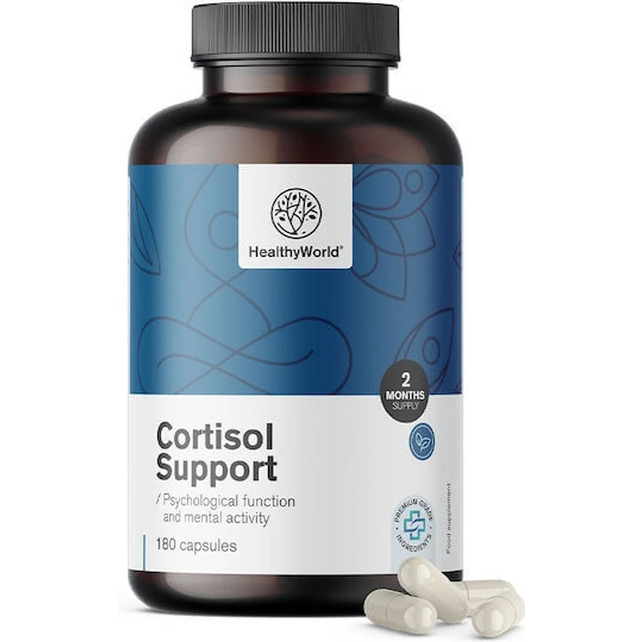 Healthy World Cortisol Support Angst Supplement 180 caps