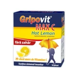 Gripovit Max C Hot Lemon suikervrij, 10 sachets, Zdrovit