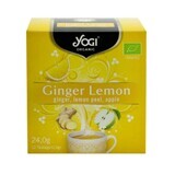 Thé au gingembre et au citron, 12 sachets, Yogi Tea