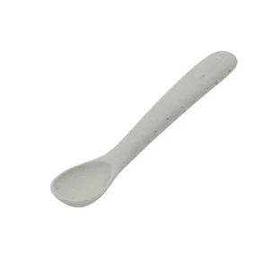Silicone spoon for baby's first meals Platinum, Sand, 6 months+, Kikka Boo