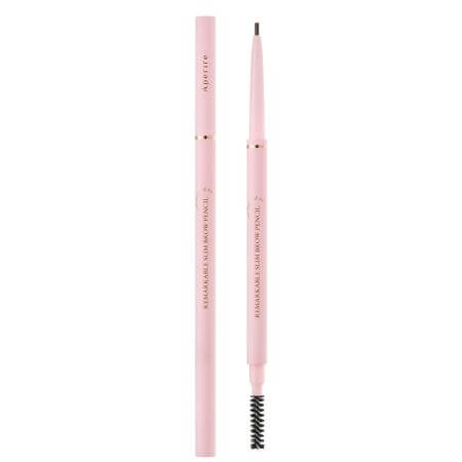 Augenbrauenstift mit Bürste, 02 Natural Brown, 1 g, Aperire