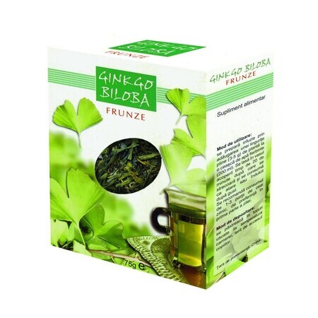 Foglie di tè Ginkgo Biloba, 75 g, Parapharm