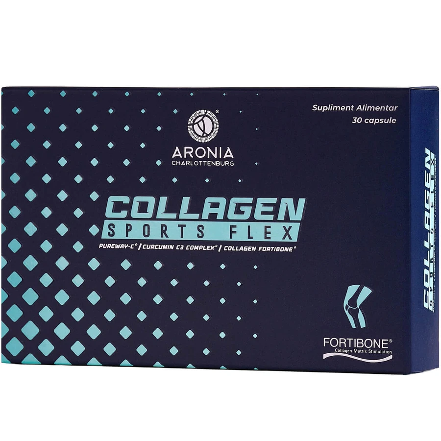 Collagen Sports Flex - 30 capsules with Fortibone® and Vitamin C Pureway-C®, Aronia