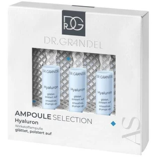Set de flacons avec concentré actif hydratant Hyaluron 3x3 ml, Dr. Grandel
