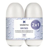 Déodorant roll-on anti-transpirant pour hommes Dryses, 2x75 ml, Sesderma