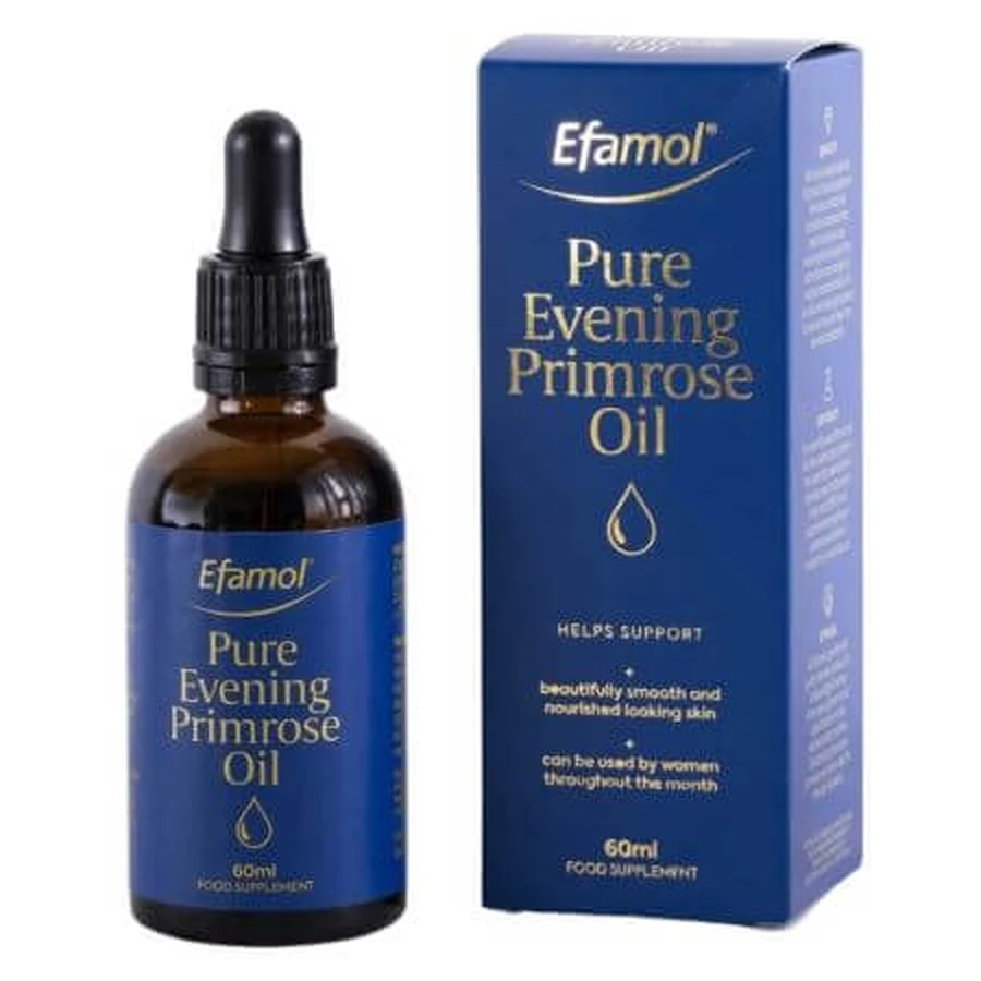 Picaturi Pure Evening Primrose Oil, 904 mg, 60 ml, Efamol