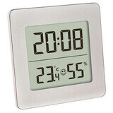 Thermomètre et hygromètre numériques avec horloge et alarme, 30.5038.54, TFA
