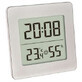 Digitale thermometer en hygrometer met klok en alarm, 30.5038.54, TFA