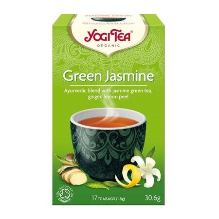 Thé vert au jasmin, 17 sachets, Yogi Tea