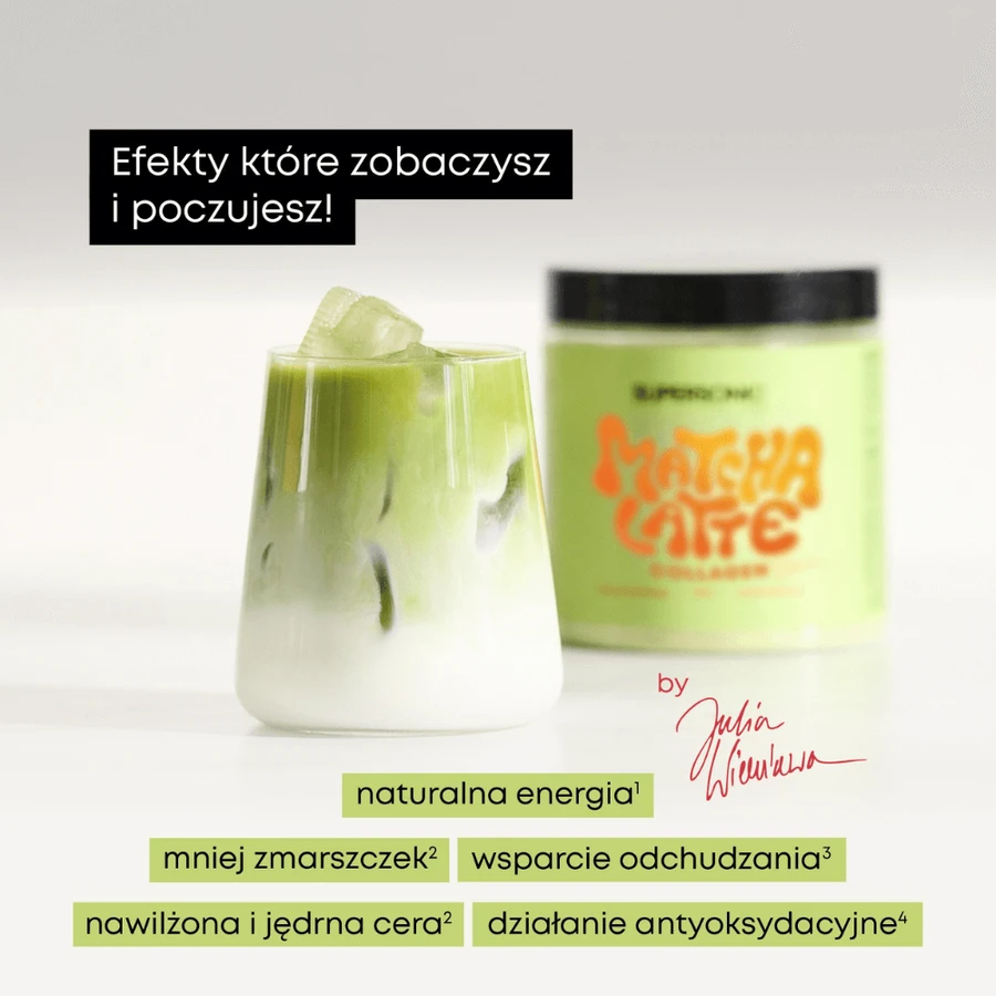 Supersonic Matcha Latte Colágeno, sabor fruta de la pasión, 280 g