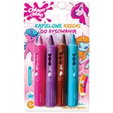 Chlap Chlap Girls World, kleurrijk badkrijt, vanaf 4 jaar, 4 stuks