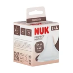 NUK Perfect Match, Flaschensauger, Silikon, Größe M, ab 3 Monate, 2 Stück