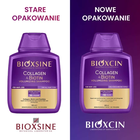 Bioxcin Collagen & Biotin, szampon dodający włosom objętości, 300 ml: ceny i cechy